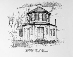 LaVale, Maryland - Toll House 1855, National Road---

The Toll House in LaVale, Maryland was built in 1833 and is located on U.S. Route 40, the Old National Road. It was the first toll house constructed and the only one remaining in the state. The National Pike was the first road to be constructed in the USA with federal funds. The tolls collected were used to maintain and repair the road and pay the toll collectors through the 1890’s. The toll house, a four room structure, housed the gate keeper who collected the tolls.